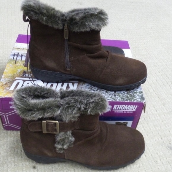 KHOMBU Boots LINDSEY All Weather Women Shoes Boots Booties Brown Size 9 - Picture 1 of 6